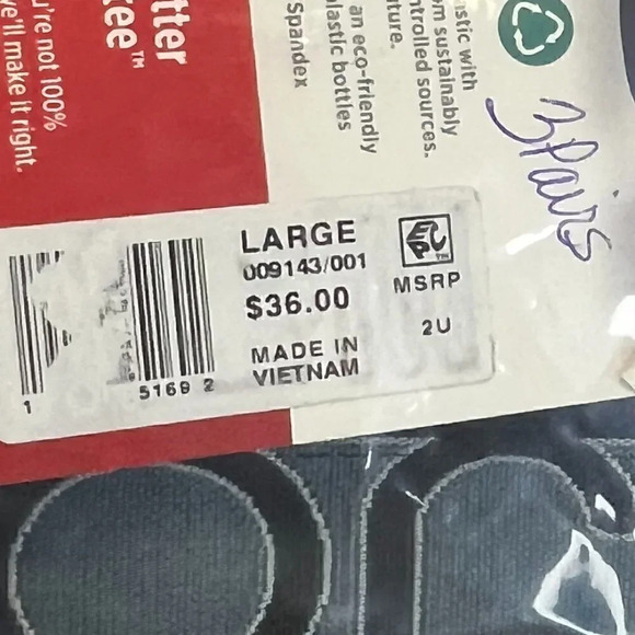 Men's ActiveMicro Midway Boxer Briefs Underwear Black in SIZE LARGE - 3 PAIRS - Picture 7 of 9